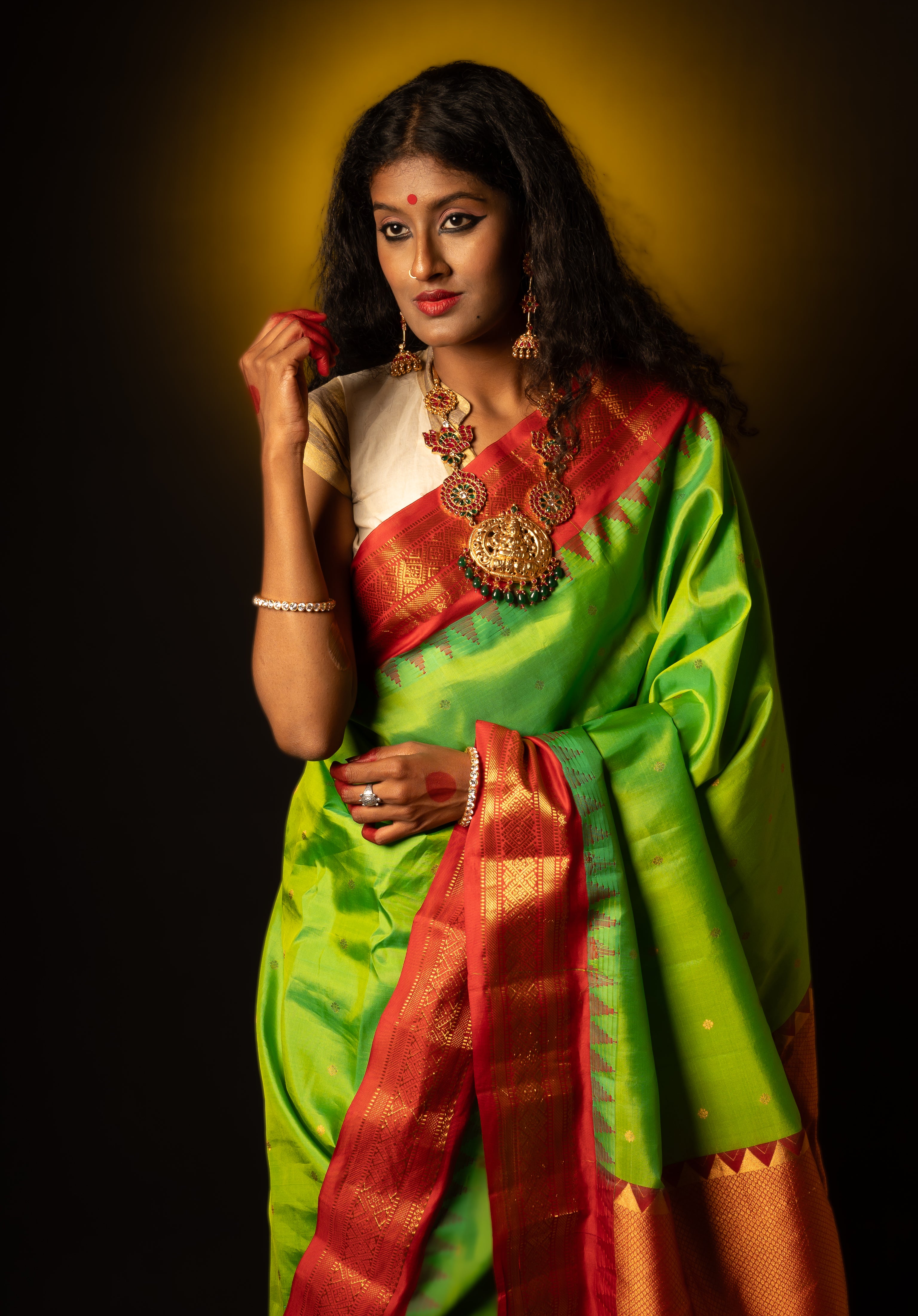 Kanakavalli Kanjivaram Silk Sari 22-110-HS001-11088