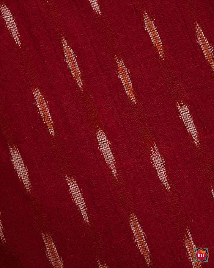 Beautiful red girl kurta, where in the detailed print is displayed.