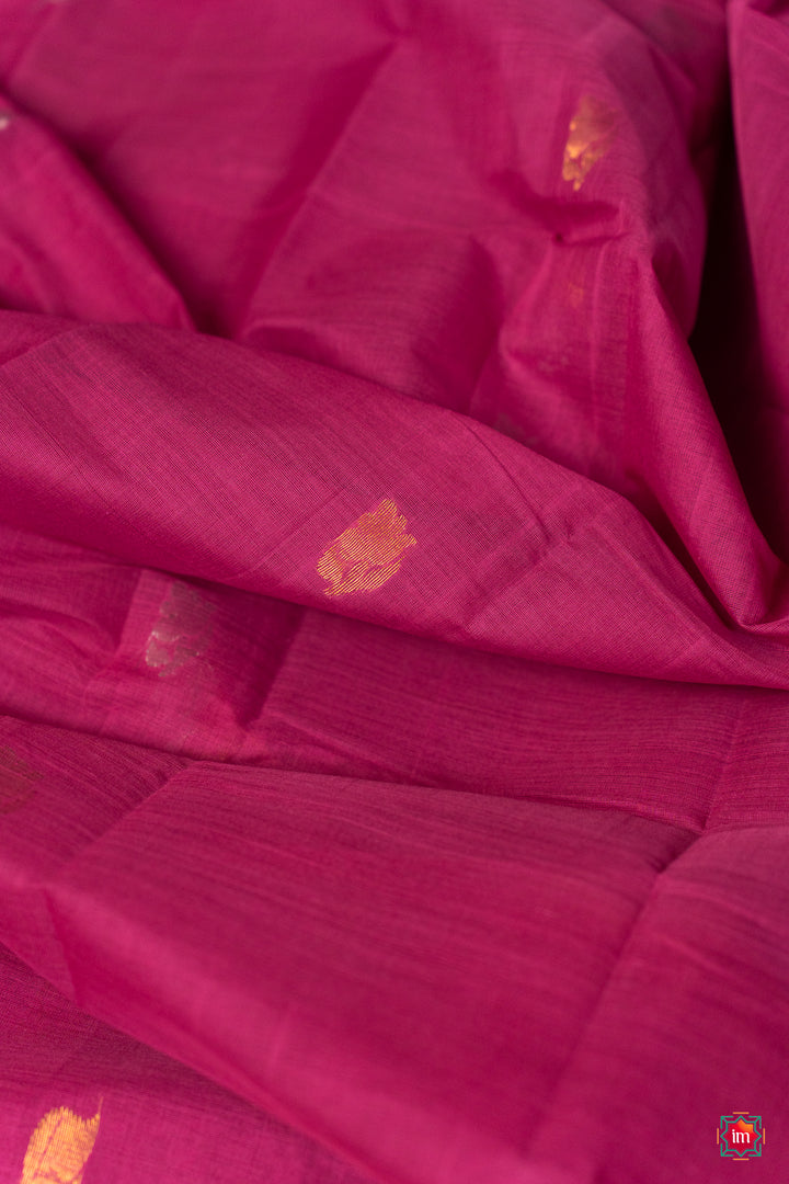 
Pink Venkatagiri Cotton Zari Saree Devina-2-The-Indian-Motif