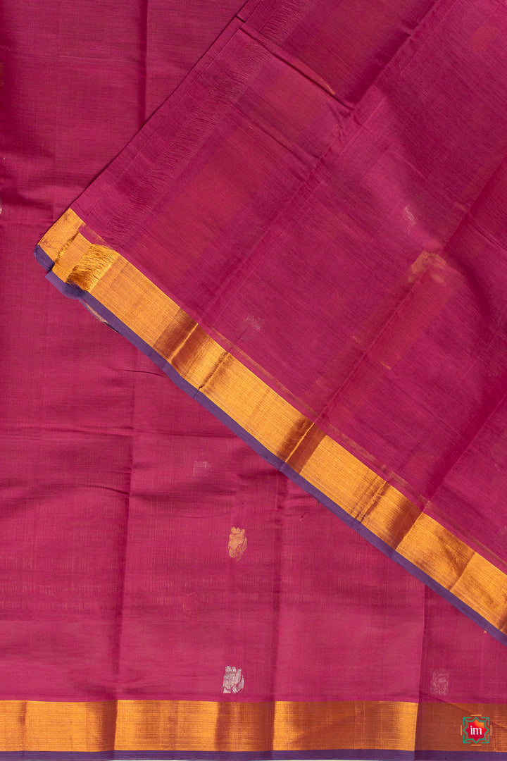 Pink Venkatagiri Cotton Zari Saree Devina-7-The-Indian-Motif