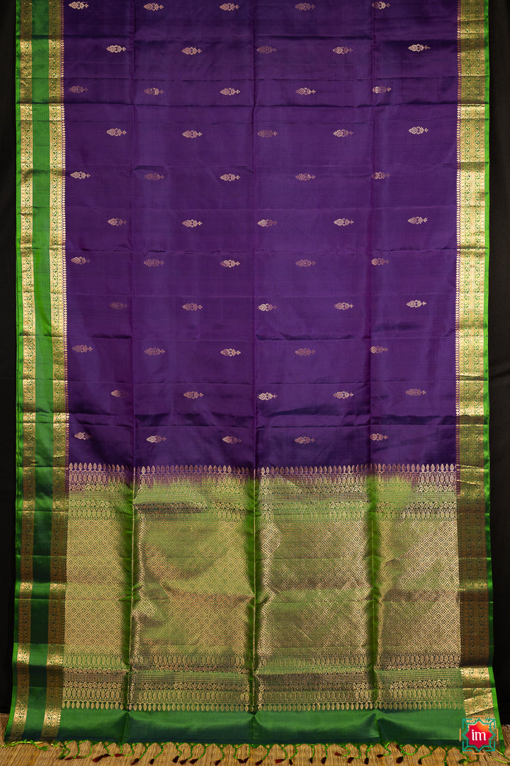 Purple-Green-Handloom-Silk-Saree-Samudram-11-The-Indian-Motif