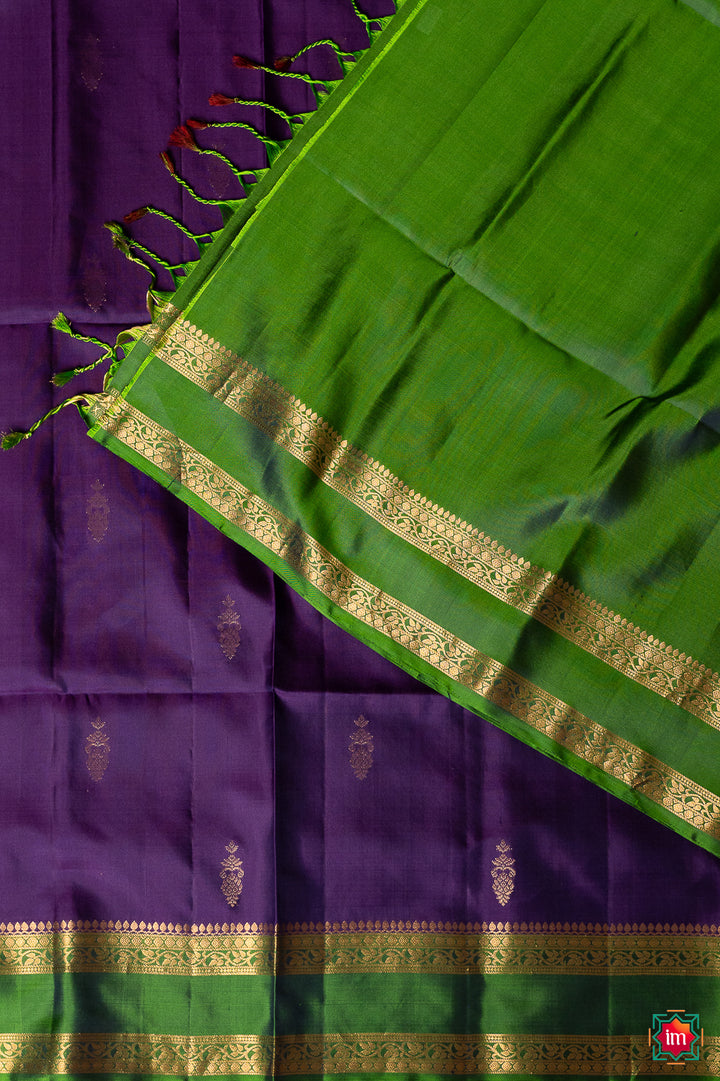 Purple-Green-Handloom-Silk-Saree-Samudram-13-The-Indian-Motif