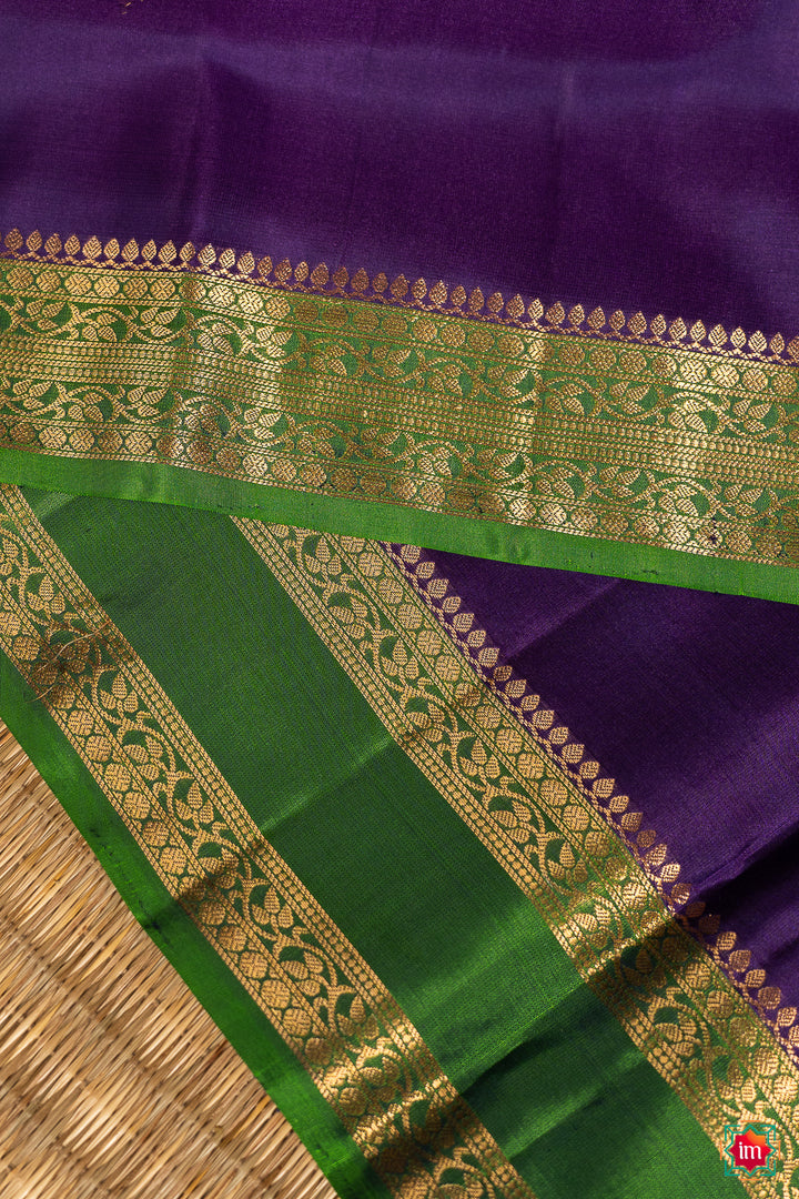 Purple-Green-Handloom-Silk-Saree-Samudram-8-The-Indian-Motif