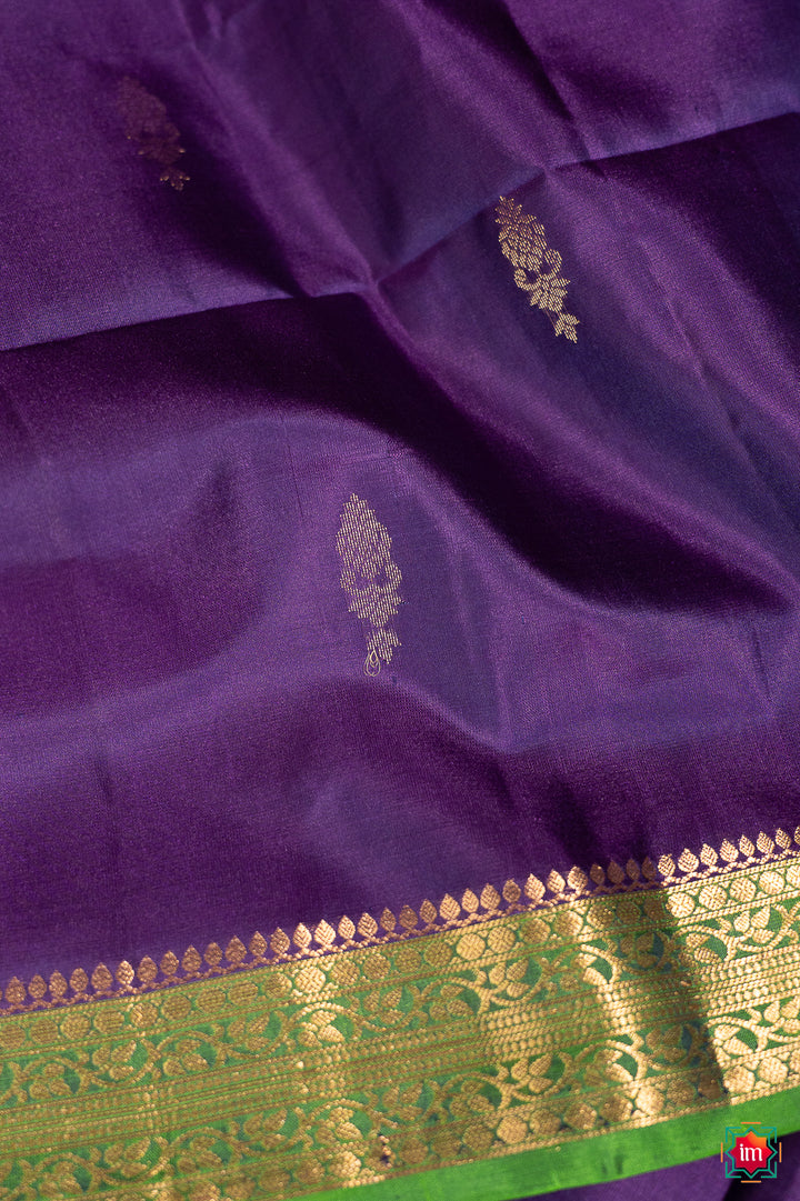 Purple-Green-Handloom-Silk-Saree-Samudram-9-The-Indian-Motif