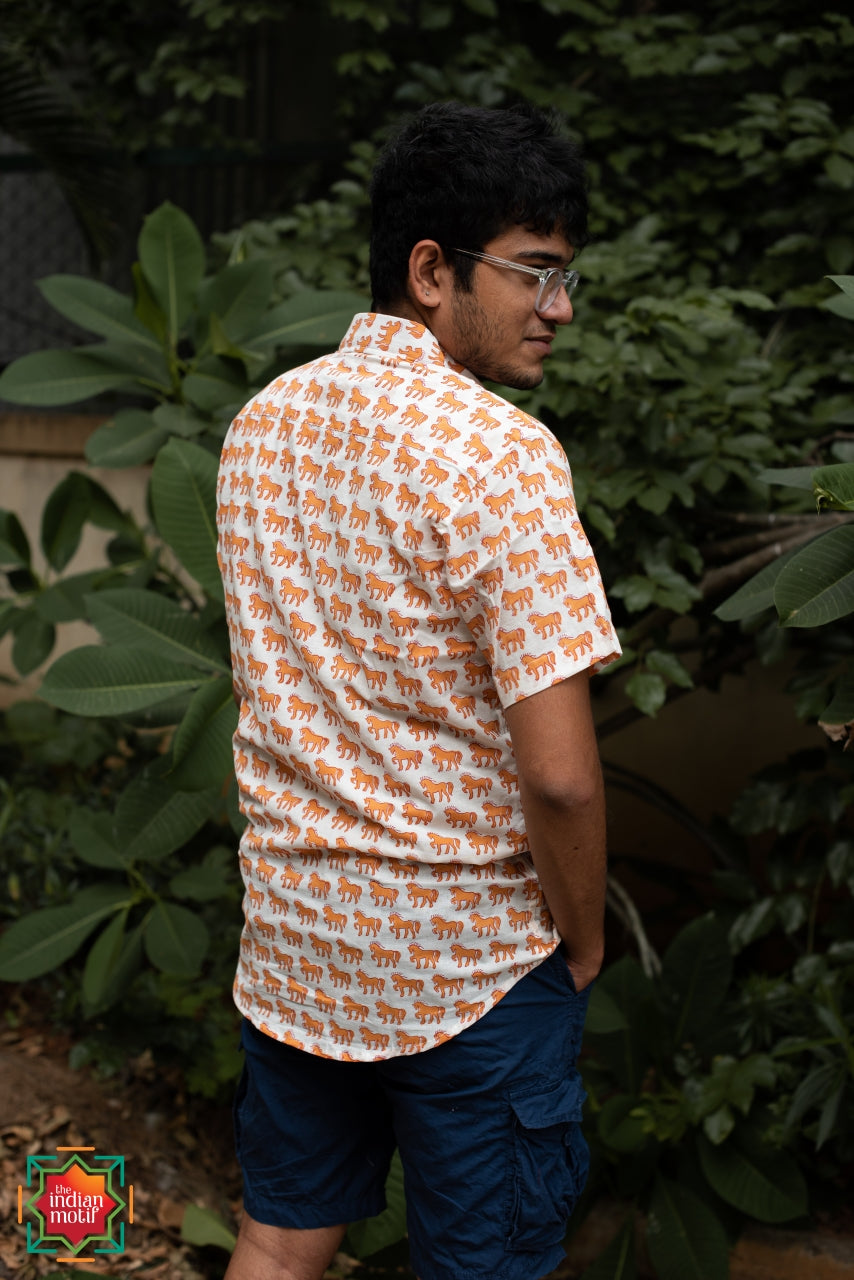 Indian print clearance shirt