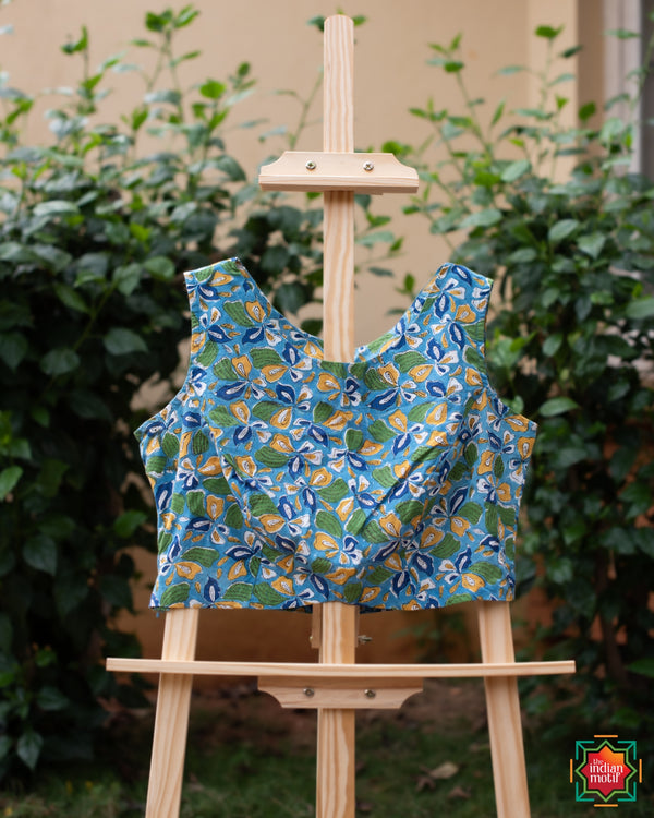 Blue Waters Block Printed Blouse