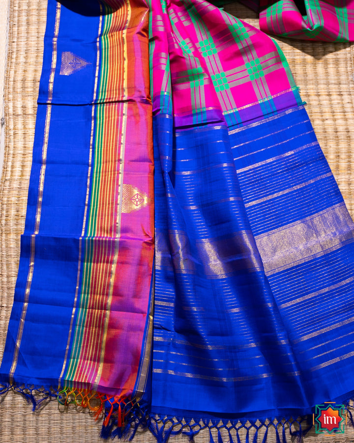 Kanjivaram Silk Saree Sathurangam-DSC06362-The Indian Motif