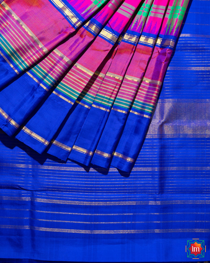 Kanjivaram Silk Saree Sathurangam-DSC06369-The Indian Motif