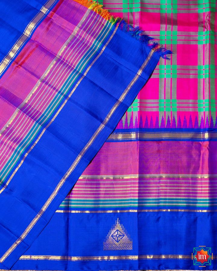 Kanjivaram Silk Saree Sathurangam-DSC06371-The Indian Motif